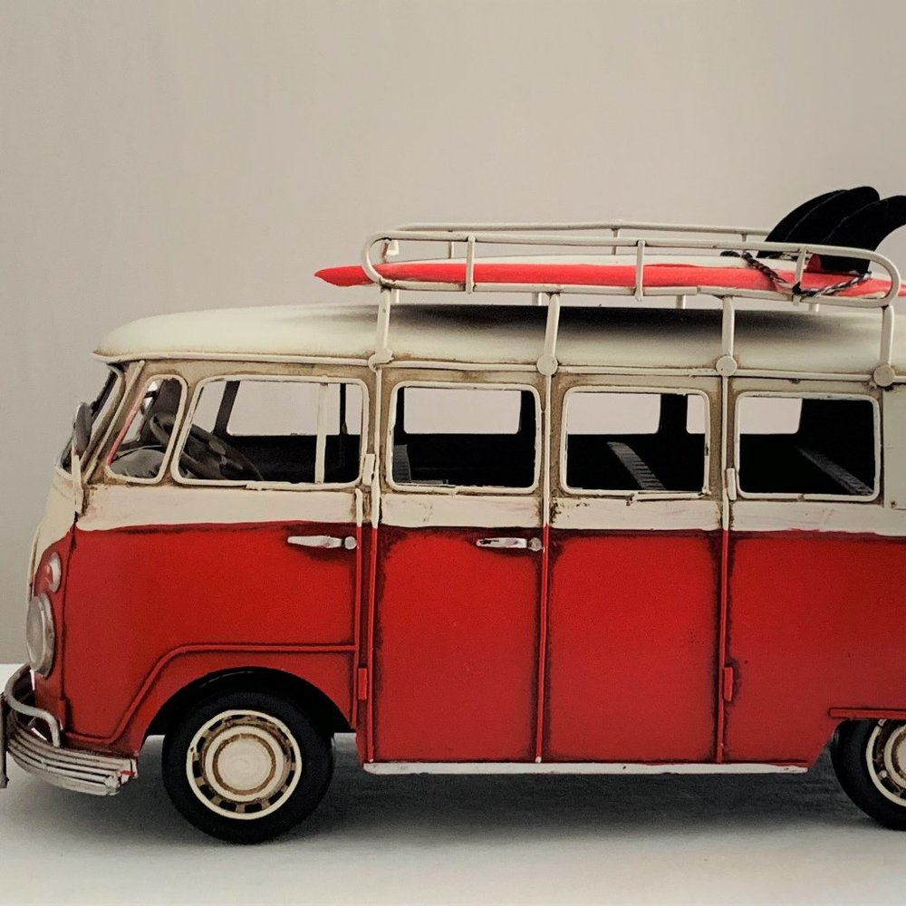 Vintage Toy Bus Surfing Bus